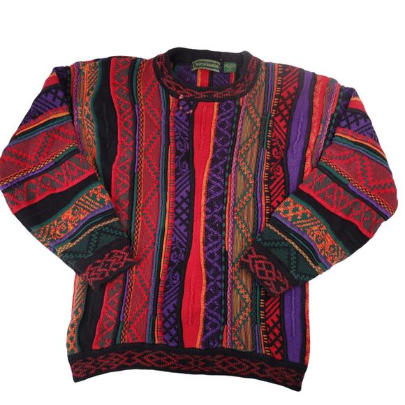 Vintage Croft & Barrow Vibrant Textured Knit Sweater - Picture 1 of 6